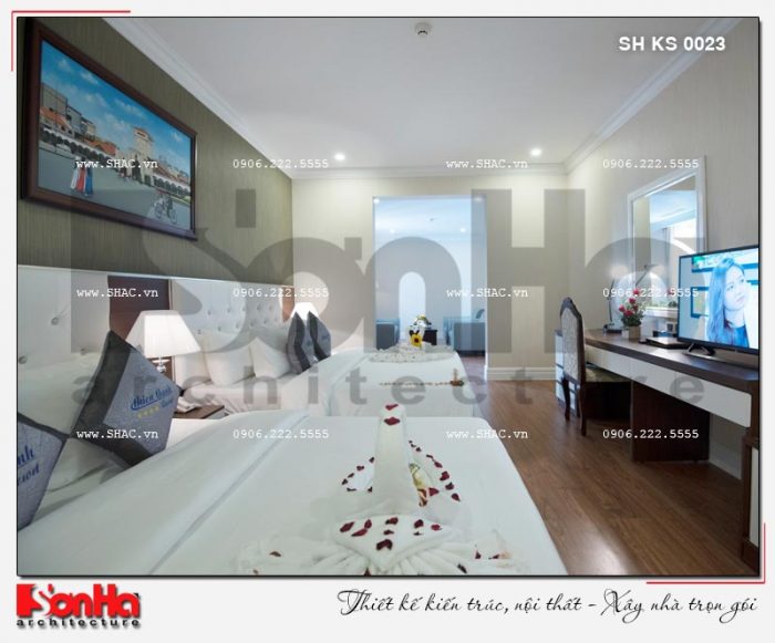 11 Thiết kế nội thất phòng ngủ căn deluxe family view khách sạn 5 sao tại phú quốc sh ks 0023