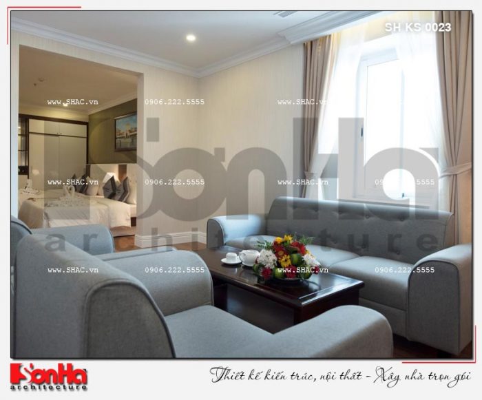 12 Mẫu nội thất phòng khách căn deluxe family view khách sạn 5 sao tại phú quốc sh ks 0023