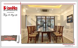 14 Ảnh nộ thất thực tế phòng ăn nhà hàng cổ điển Pháp tại Quảng Ninh sh bck 0035