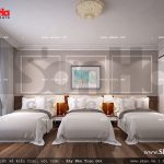 Thiết kế nội thất phòng ngủ 3 giường khách sạn 5 sao tại Phú Quốc sh ks 0023