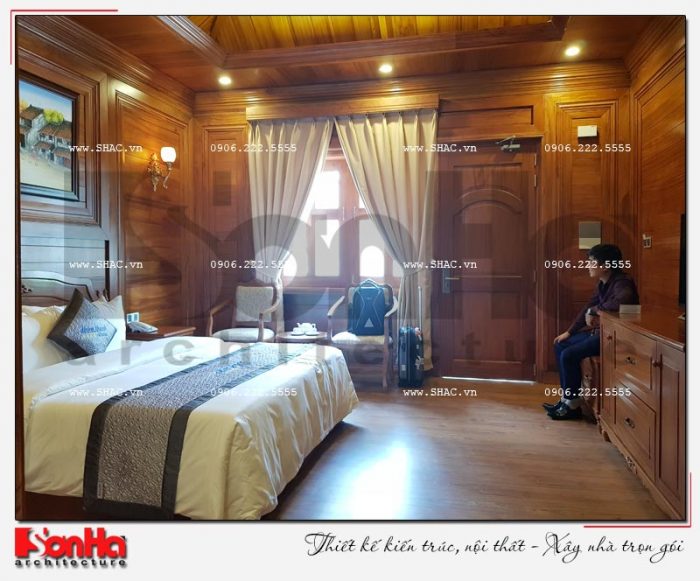 14 Ảnh thực tế nội thất phòng ngủ bungalow khách sạn 5 sao tại phú quốc sh ks 0023