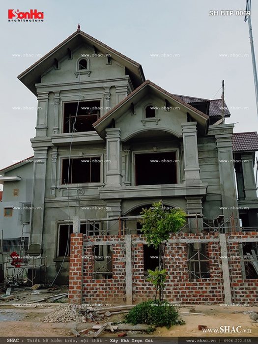 Ảnh thực tế đang thi công của công trình sh btp 0069