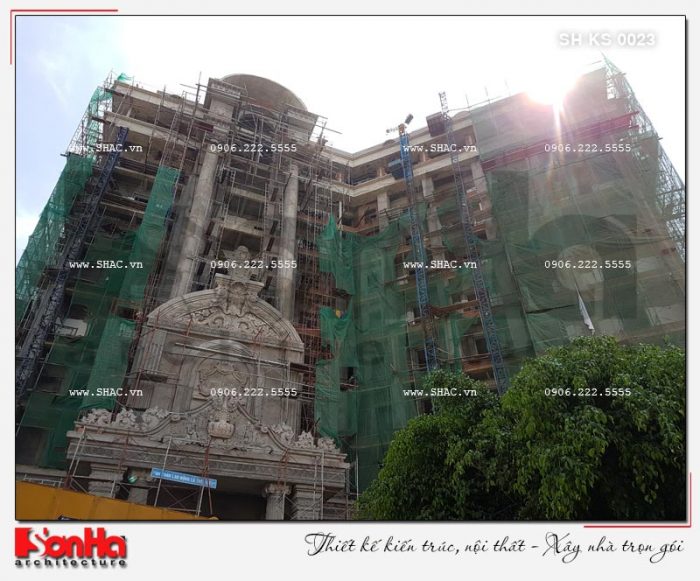 21 Ảnh thực tế thi công kiến trúc khách sạn 5 sao tại phú quốc sh ks 0023