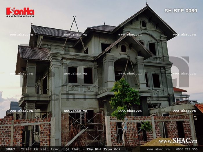 Ảnh thực tế đang thi công của công trình sh btp 0069