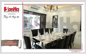 6 Ảnh nộ thất thực tế phòng ăn nhà hàng cổ điển Pháp tại Quảng Ninh sh bck 0035