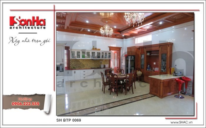 Biệt thự kiến trúc Pháp có thiết kế đẹp và rộng rãi – SH BTP 0069 6