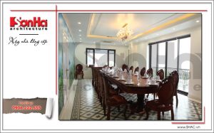 Ảnh nội thất thực tế phòng ăn VIP nhà hàng cổ điển Pháp tại Quảng Ninh sh bck 0035