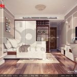Thiết kế nội thất phòng ngủ lữ hành đơn khách sạn 5 sao tại Phú Quốc sh ks 0023