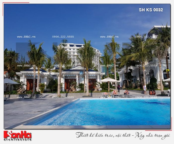 9 Ảnh thực tế khu bể bơi nhân tạo khách sạn 5 sao tại phú quốc sh ks 0023