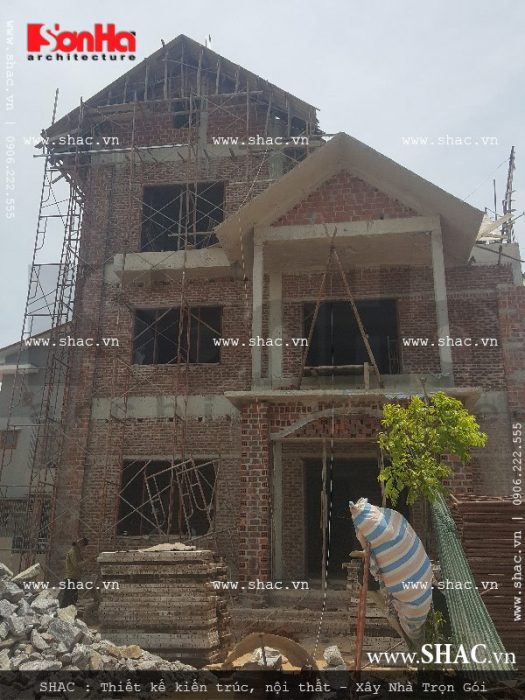 Anht thực tế đang thi công của công trình sh btp 0069