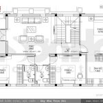 Bản vẽ mặt bằng công năng tầng 2 của biệt thự sh btp 0070