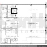 Bản vẽ mặt bằng lầu 2 của biệt thự sh btp 0071