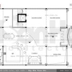 Bản vẽ mặt bằng tầng trệt của biệt thự sh btp 0071