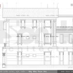 Bản vẽ mặt bên của biệt thự sh btp 0070