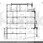 Bản vẽ mặt cắt của biệt thự sh btp 0071