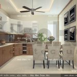 Bếp ăn đẹp cho nhà ống hiện đại sh nod 0134