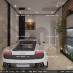 Gara để xe của biệt thự sh btd 0036