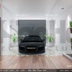 Gara để xe tầng 1 sh nod 0133