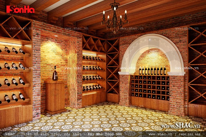 Hầm rượu của nhà hàng Khu vực cafe Hầm rượu của nhà hàng Khu vực cafe sh bck 0035