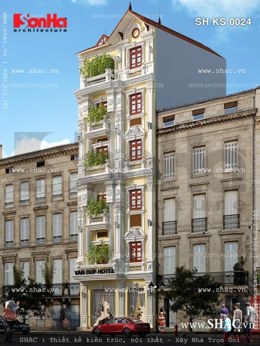Khách sạn 6 tầng mặt tiền 7m sh ks 0024