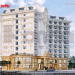 Khách sạn có mặt tiền được thiết kế đẹp sh ks 0023