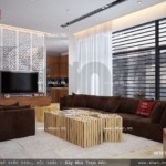 Không gian phòng khách trẻ trung sh btd 0036