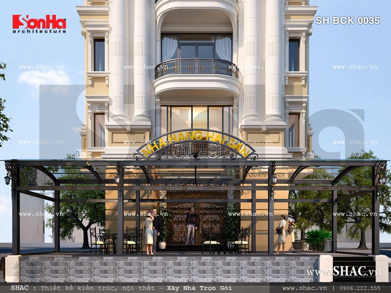 Mặt tiền của nhà hàng Mặt tiền của nhà hàng sh bck 0035