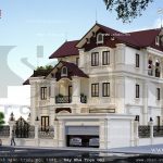 Mẫu biệt thự pháp mái ngói sh btp 0069