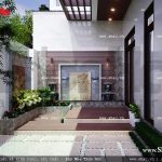 Một góc sân của biệt thự sh btd 0036