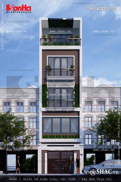 Nhà ống mặt tiền 5m dài 20m sh nod 0133