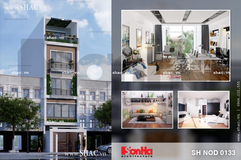 Nhà phố 5 tầng diện tích 100m2 sh nod 0133