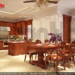 Nội thất bếp ăn bằng gỗ sang trọng sh btp 0069