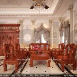 Phòng khách có thiết kế kiểu cổ điển ssang trọng sh btp 0072