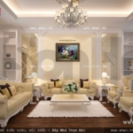 Phòng sinh hoạt chung của biệt thự pháp sh btp 0068