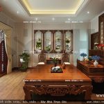 Phòng thờ tôn nghiêm phong cách cổ điển sh btp 0068