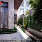 Sân vườn biệt thự sh btd 0036