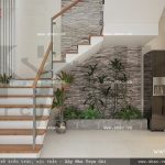 Thiết kế cầu thang nhà ống đẹp sh nod 0134