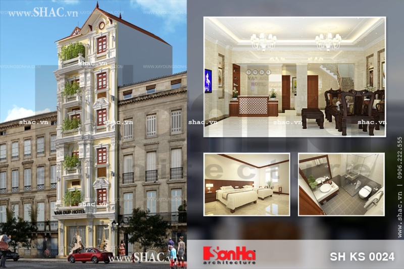 Khách sạn cổ điển diện tích 75m2 sh ks 0024