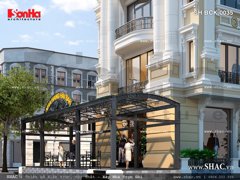 Thiết kế nhà hàng sang trọng Thiết kế nhà hàng sang trọng sh bck 0035