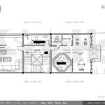 Bản vẽ mặt bằng tầng 4 của nhà phố sh nop 0091