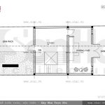 Bản vẽ mặt bằng tầng 5 của nhà phố sh nop 0091