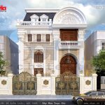 Mặt tiền biệt thự 2 tầng đẹp sh btp 0076