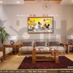 Nội thất bàn ghế phòng khách đơn giản sh nod 0135