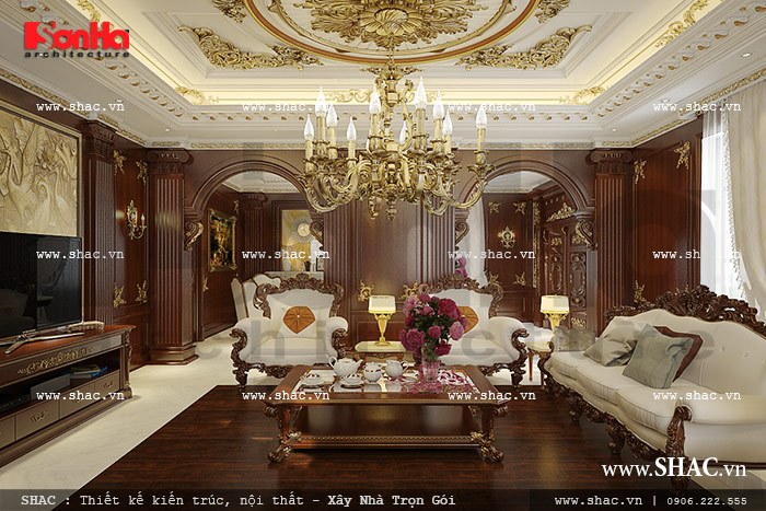 Nội thất phòng khách pháp sang trọng Nội thất phòng khách pháp sang trọng sh btp 0076