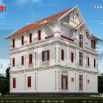 Phía sau biệt thự 3 tầng kiểu pháp sh btp 0075