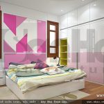 Phòng ngủ màu hồng cho con gái sh btp 0075