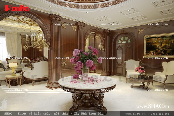 Sảnh thông tầng của biệt thự pháp Sảnh thông tầng của biệt thự pháp sh btp 0076