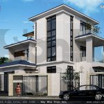 Biệt thự 3 tầng mái ngói sh btd 0037