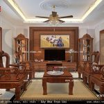 Bố trí nội thất phòng khách nhà phố đẹp sh nop 0092