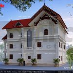 Kiến trúc bên ngoài biệt thự 3 tầng sh btp 0077